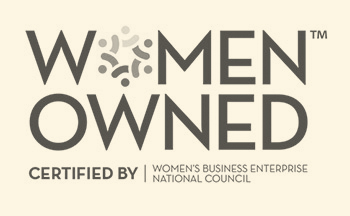 Women Owned Certified Logo on Yellow Background